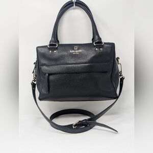 Women's Kate Spade Haden Grant Park Blk Genuine Pebble Leather Crossbody Handbag